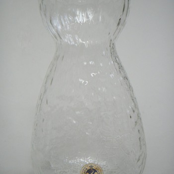 Holmegaard Textured Glass Vase~Does anyone Recognize the Designer?