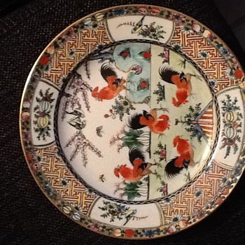 Five roosters plate