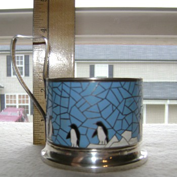 Made In U S S R Enamel Cup Holder?