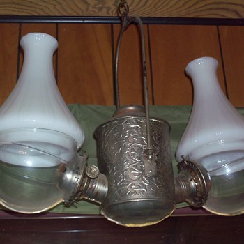 my mothers beautiful kerosene? lamp