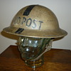 British WWII First Aid Post steel helmet