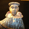 Antique Hand Carved Wooden Monk Statue