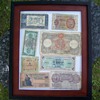 European Wartime Currancy 1930s and 40s Framed