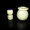 Ivory vial with amethyst top