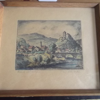 Vintage German Etching?