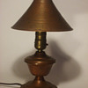 hand hammered copper lamp