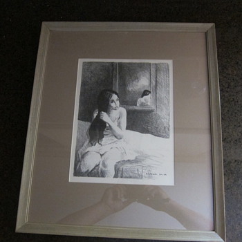 Raphael Soyer "Girl Combing Her Hair"  - Posters and Prints