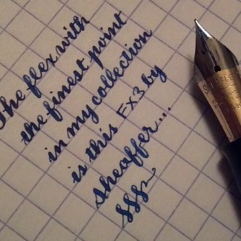 Probably My Most Valuable Flexible Nib To Date - Sheaffer Snorkel