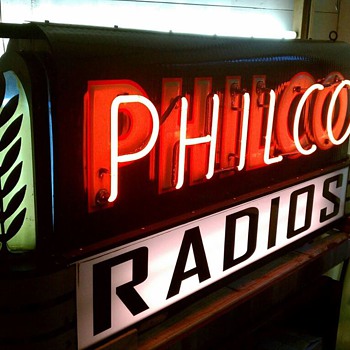 Philco Radios Porcelain Neon Sign - Radios