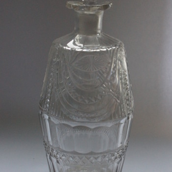 Georgian Barrel Shaped Spirit Bottles - Art Glass