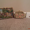 Petit Point Walborg purse, Josef beaded purse, Schildkraut Bros. beaded wallet