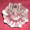 old curvy perfume bottle ... Melon ribbed .. Murano?