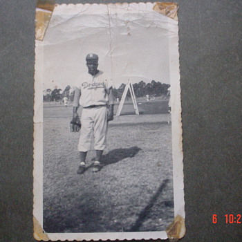 Jackie Robinson Black & White Signed Poloroid