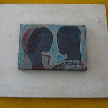 An Enamel Portrait of a Couple