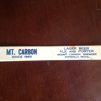 Mount Carbon Brewery Foam Scraper - Breweriana