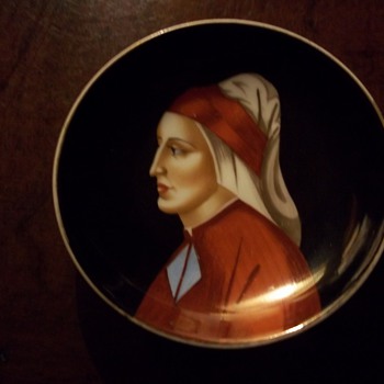 Decorative plate with Italian woman (Correction - Man!)