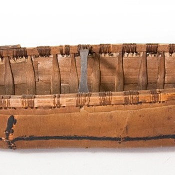 birch bark canoe models, old and new