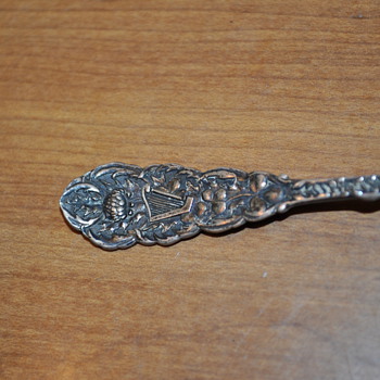 antique silver spoon comemorating Liberty and Law. Pat december 19,1891