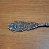 antique silver spoon comemorating Liberty and Law. Pat december 19,1891