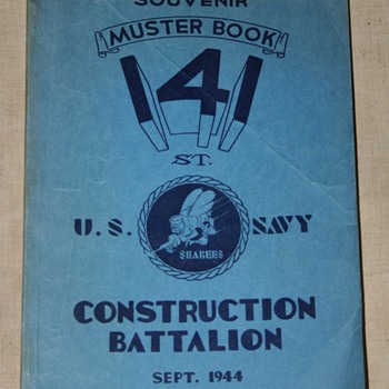1944 Muster Book Seabees 141st Const. Batt.