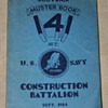 1944 Muster Book Seabees 141st Const. Batt.