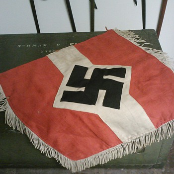 Hitler Youth Trumpet Banner - War Souvenir - Military and Wartime
