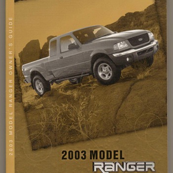 2003 Ford Ranger Truck - Owners Manuals