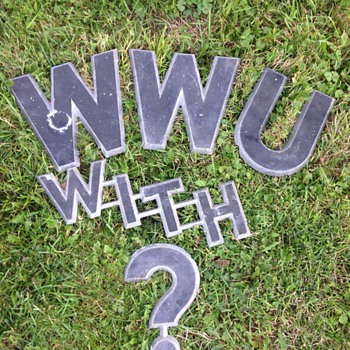 Movie Marquee letters signed Adler cast aluminum - Movies