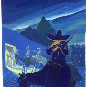 Pair of Signed Gouache Paintings from the 1930's