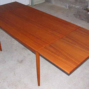 Refinished Danish Modern Teak Dining Table by Poul Volther