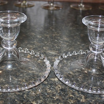 Matching Candlewick Chamber Sticks