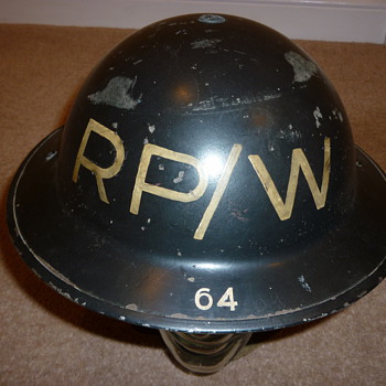 British WW11 Repair Party helmet - Military and Wartime