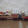 1989 servco gasoline toy truck with racing car ( original hess tire)