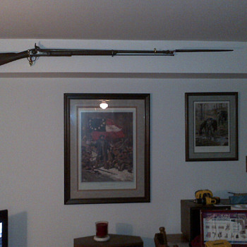 1863 Confederate Enfeild Tower Musket with original bayonet