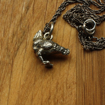 Small silver chicken charm - Fine Jewelry