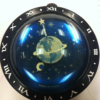 Westclox Earth paperweight clock--1936-1938 - Clocks