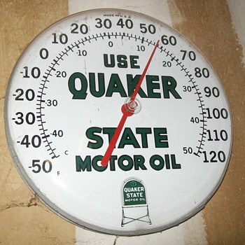 Quaker state thermometer - Advertising