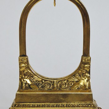 Achille Gamba Watch Display Stand~Gold Plated?~Dbl Sided~Gorgeous finish - Art Nouveau