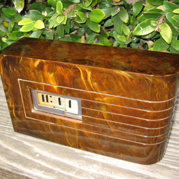1940's Art Deco Winslow Digital Catalin Clock - Clocks