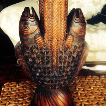 Japanese bamboo vase - Asian
