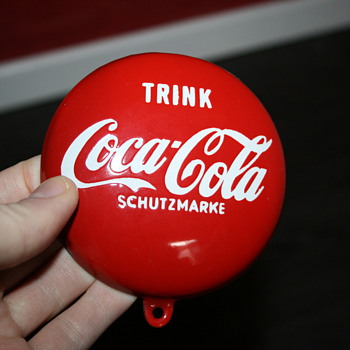 coca cola button sign