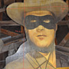 7 1/2 ft  LONE RANGER wood MOVIE BILLBOARD ? s