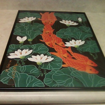 KOI FISH OIL PAINTING