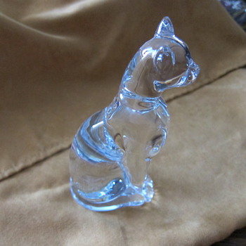 Baccaret Egyptian Crystal Cat - Signed