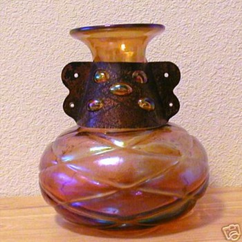 Arts & Crafts Era Bohemian Vase? No.... - Art Glass