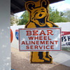Bear Wheel Alinement Service sign