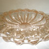 Murano? Pink with Bubbles Art Glass Ashtray 