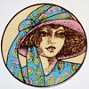 Rare and Early Lea Stein Serigraphy Brooch Pin