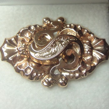 Victorian rose gold slide - Fine Jewelry