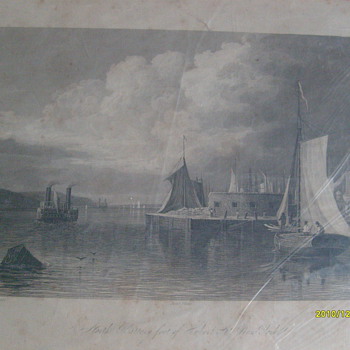 Original Steel Plate Print...NY 1833 - Posters and Prints